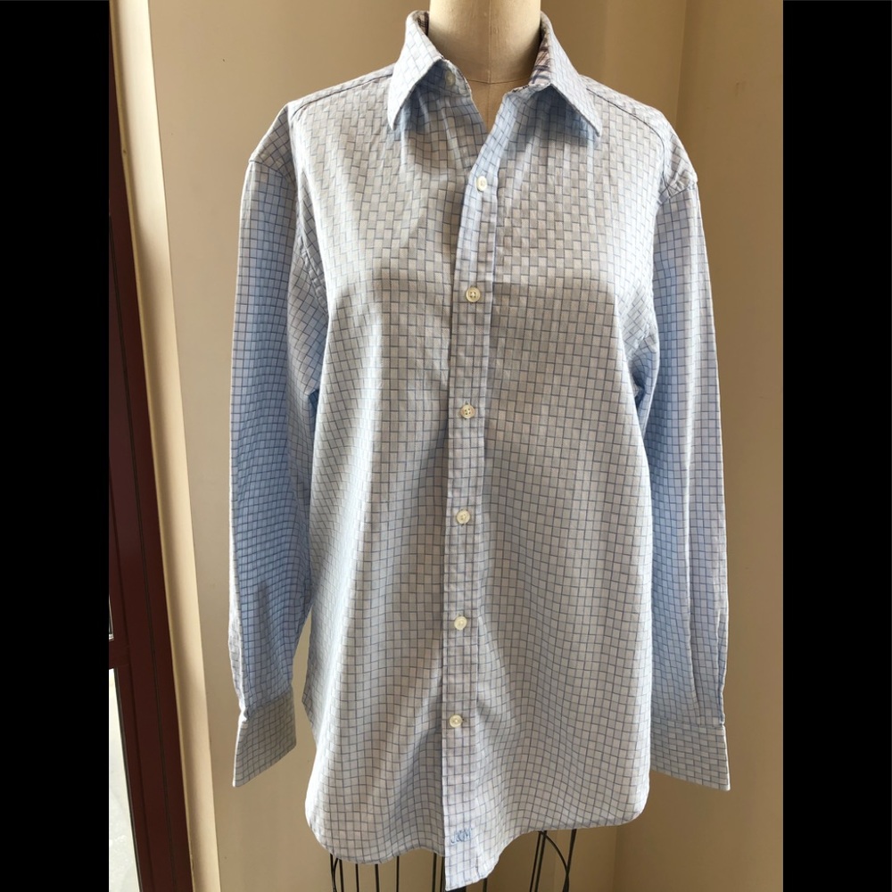 Johnston & Murphy blue and white